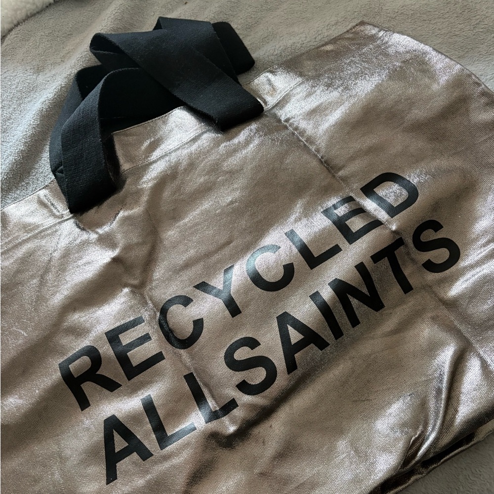 All Saints Recycled Metallic Tote